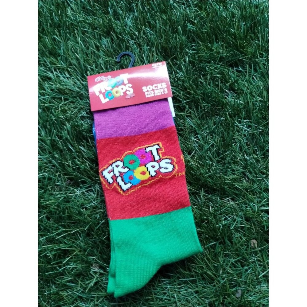 Froot Loops Cereal Fun Crew Socks